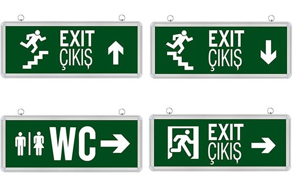 Horoz Exıt Çıkış Yukarı Yön 3w Ledli Acil Çıkış Aydınlatması - Robson 